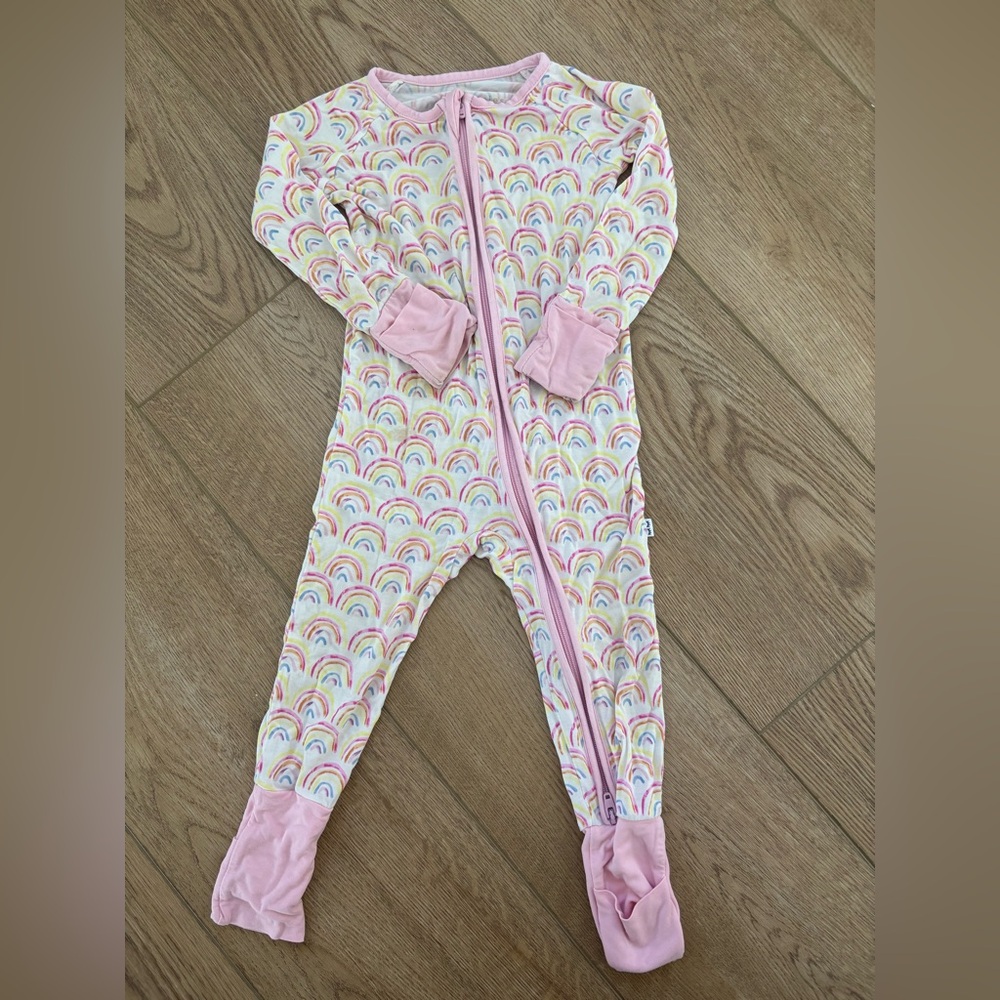 Little Sleepies Rainbow Zippy Pajamas